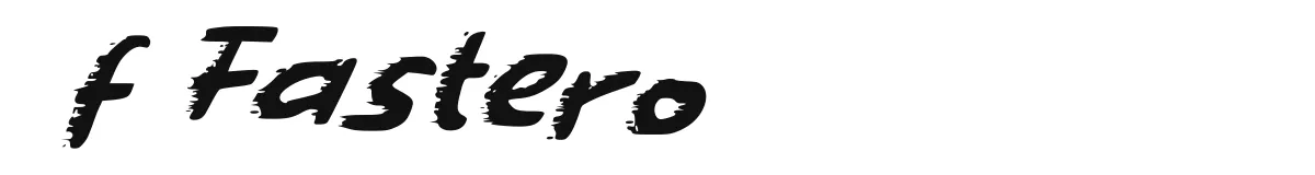f Fastero original font preview