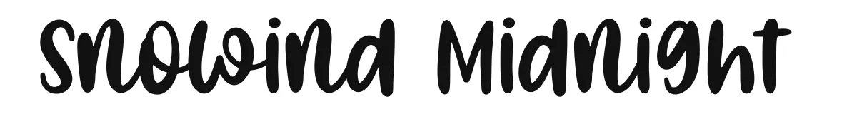 Snowind Midnight font preview