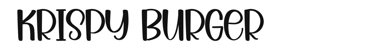 Krispy Burger original font preview