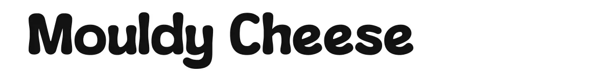 Mouldy Cheese original font preview