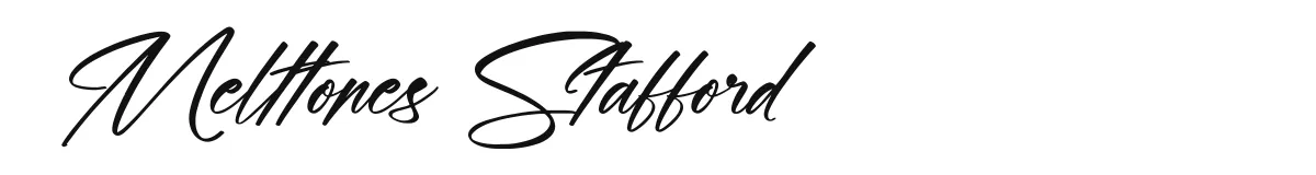Melttones Stafford original font preview
