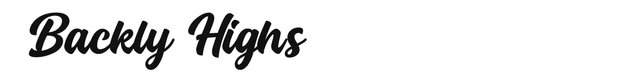 Backly Highs font preview