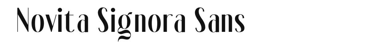 Novita Signora Sans font preview
