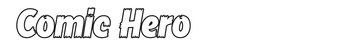 Comic Hero Outline preview