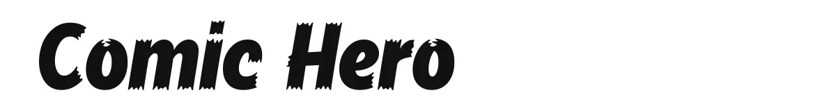 Comic Hero original font preview