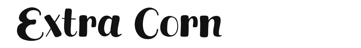 Extra Corn font preview