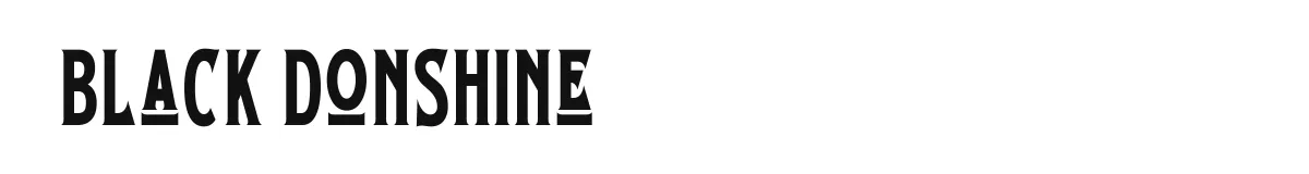 Black Donshine font preview
