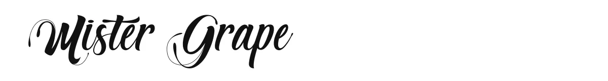 Mister Grape font preview
