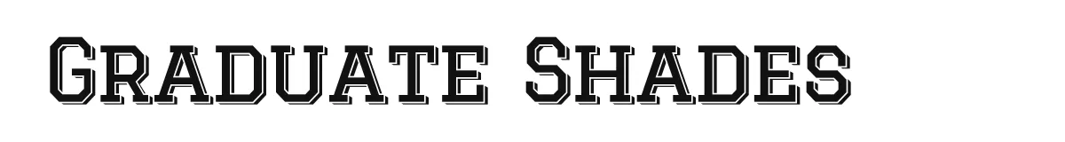Graduate Shades original font preview