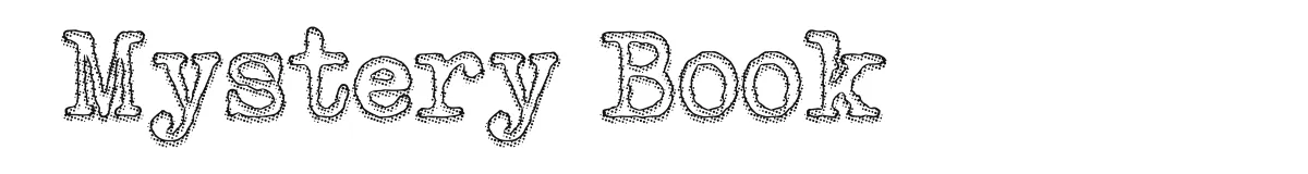 Mystery Book font preview