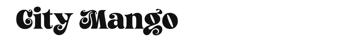 City Mango original font preview