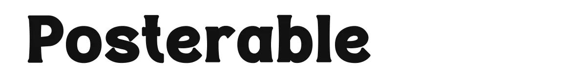Posterable font preview