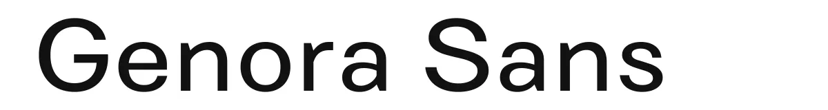 Genora Sans font preview