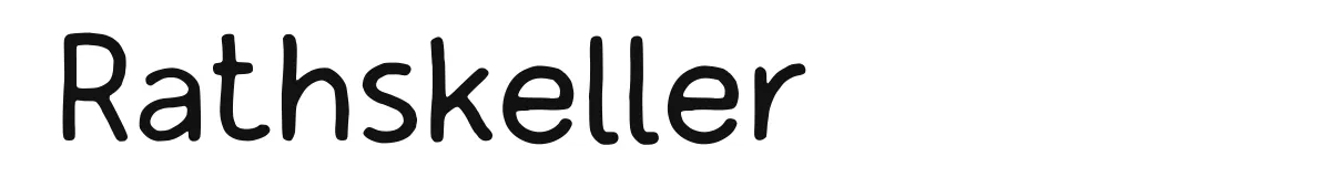Rathskeller font preview