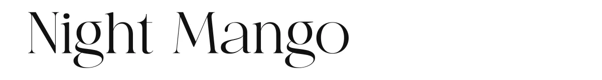 Night Mango font preview