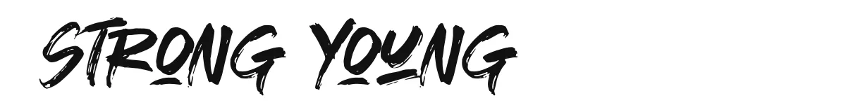 Strong Young font preview