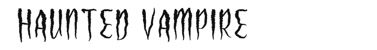 Haunted Vampire font preview
