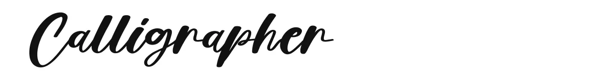 Calligrapher font preview