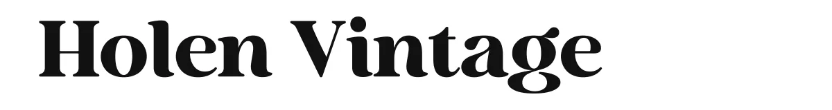 Holen Vintage font preview