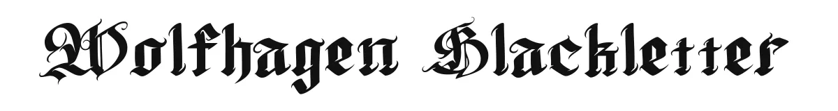 Wolfhagen Blackletter font preview