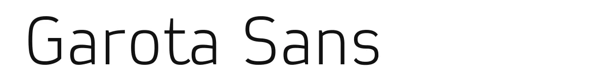 Garota Sans font preview