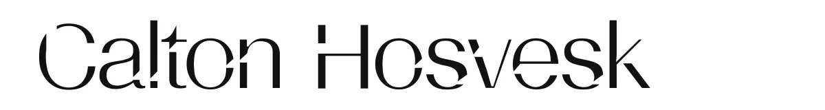 Calton Hosvesk font preview