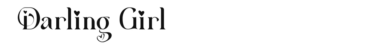 Darling Girl original font preview