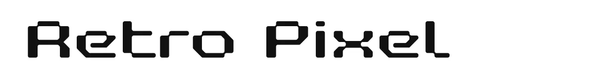 Retro Pixel font preview