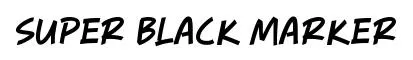 Super Black Marker