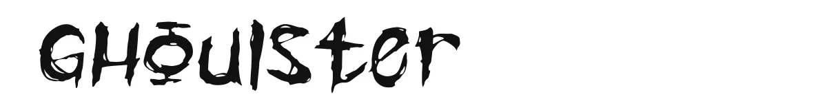Ghoulster font preview