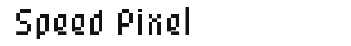 Speed Pixel font preview