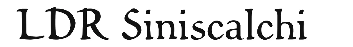 LDR Siniscalchi original font preview