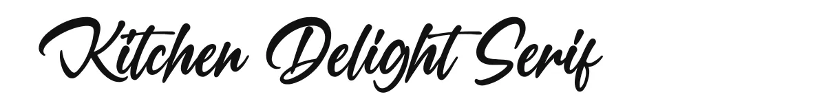 Kitchen Delight Serif font preview