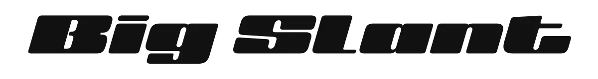 Big Slant font preview