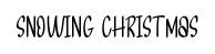 Snowing Christmas