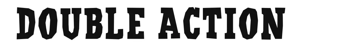 Double Action font preview