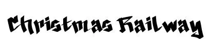 Christmas Railway font preview