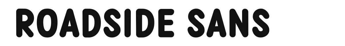 Roadside Sans original font preview