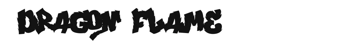 Dragon Flame original font preview