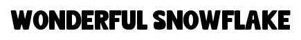 Wonderful Snowflake font preview