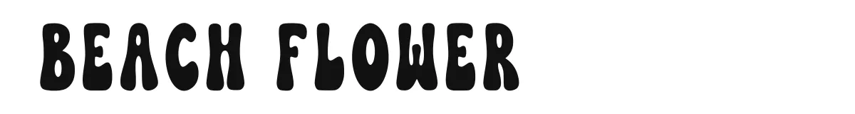 Beach Flower original font preview