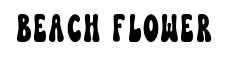 Beach Flower font preview