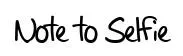 Note to Selfie font preview