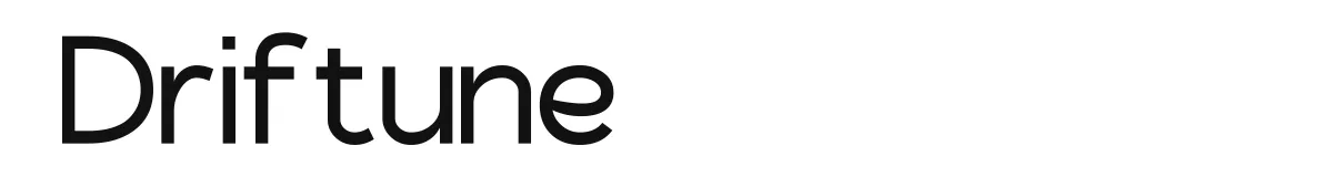 Driftune original font preview
