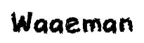 Waaeman original font preview