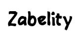 Zabelity original font preview