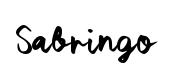 Sabringo original font preview