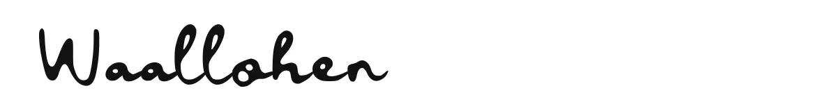 Waallohen original font preview