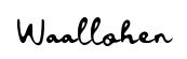 Waallohen font preview
