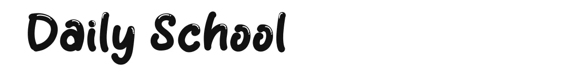 Daily School original font preview